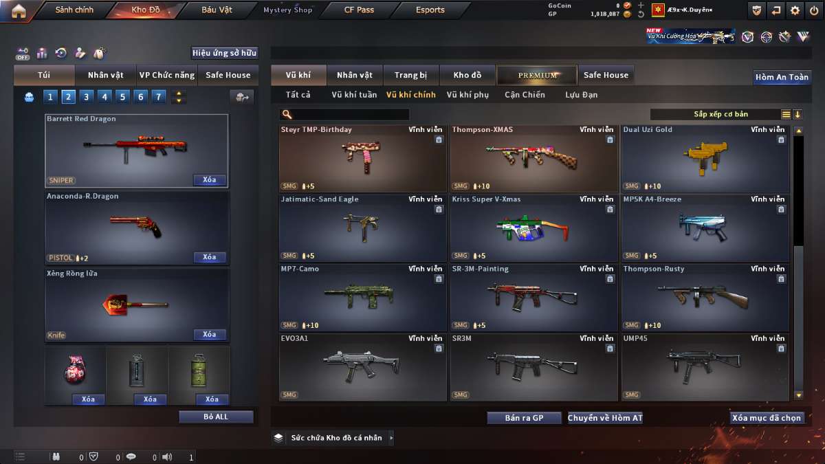 shop acc cf uy tin gia re